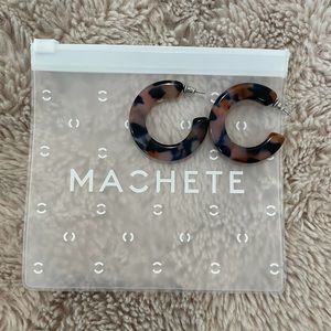Machete Kate hoops in purple tortoise